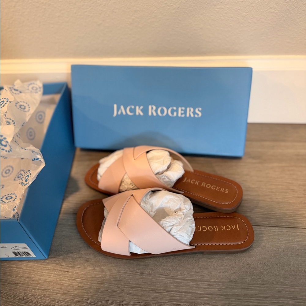 Jack Rogers X Band Sloan Sandal - Jack Rogers Pink and Brown Sandals